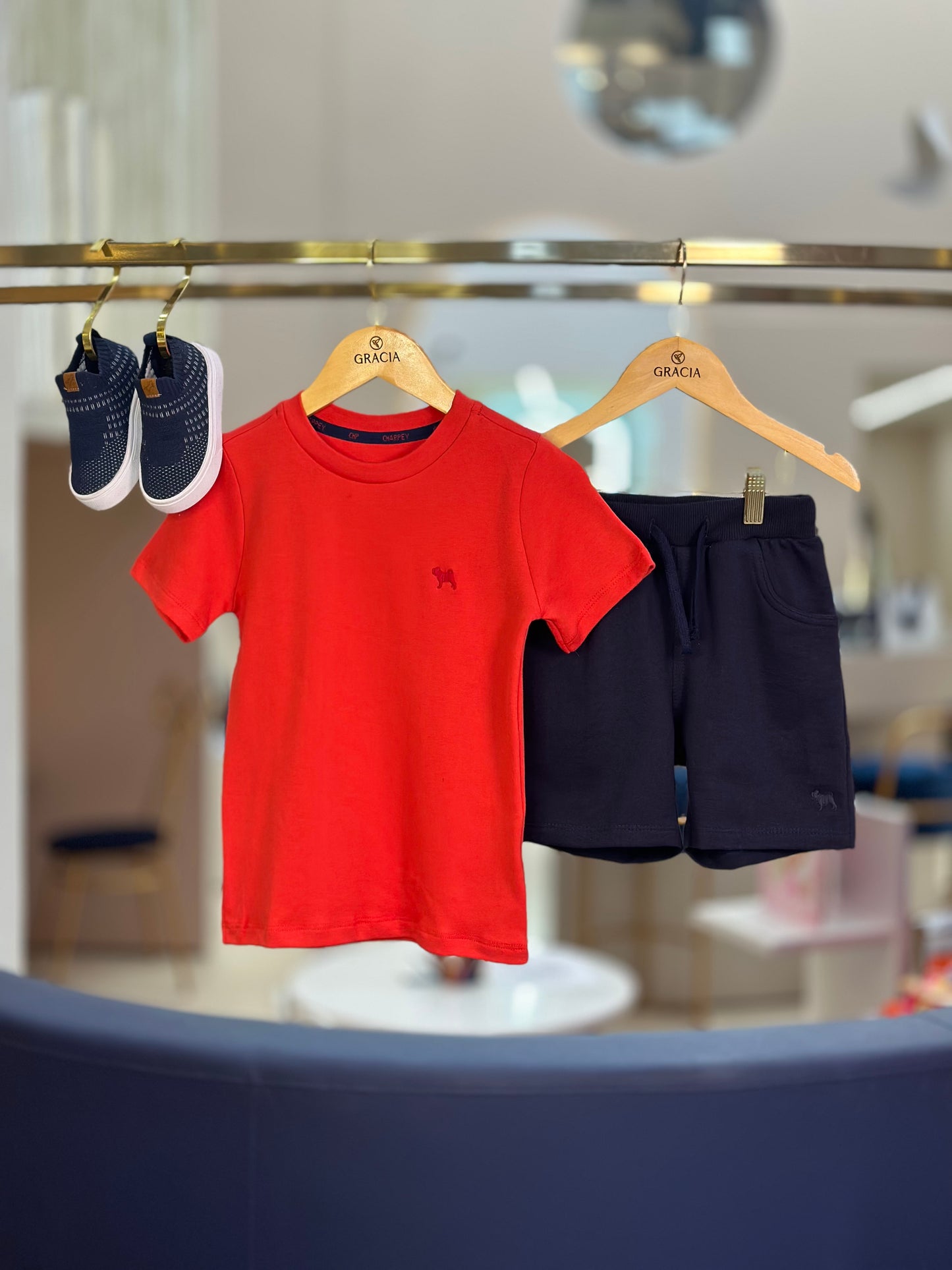 Camiseta Infantil Suedine Vermelha - Charpey