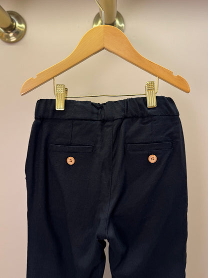 Calça Infantil Linho Cordão Preta - Dudes