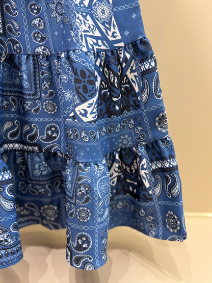 Vestido Teen Crepe Paisley Jeans - Two In