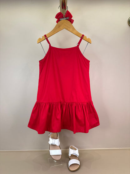 Vestido Infantil Jumper Tricoline com Laço - Beabá