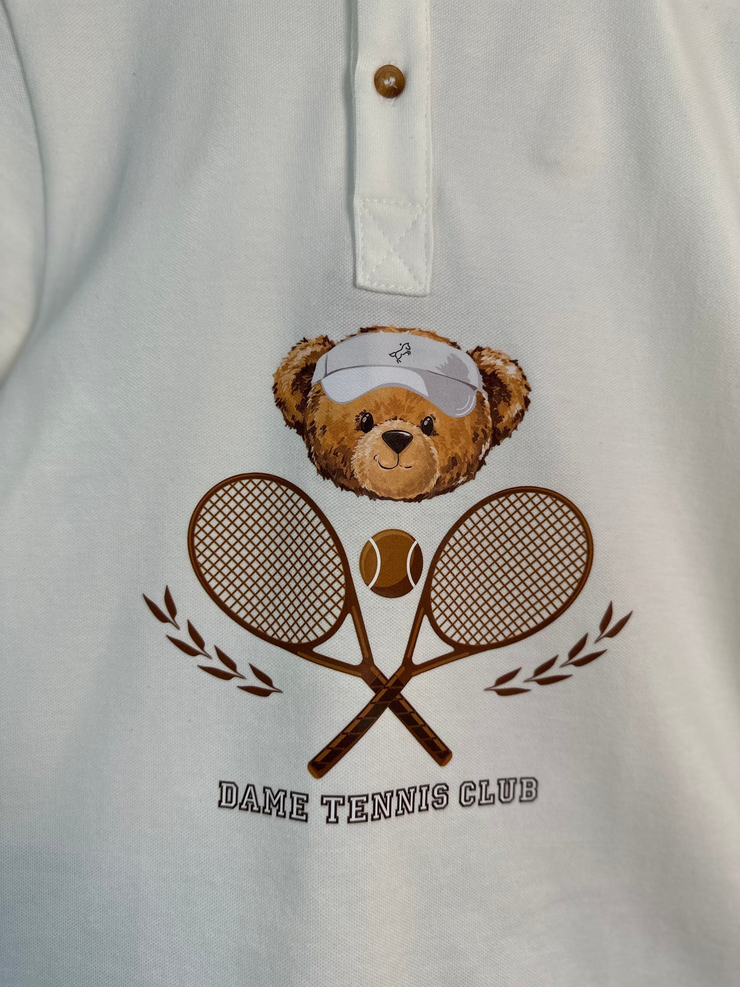 Polo Piquet Infantil Teddy Tennis Off - Dame