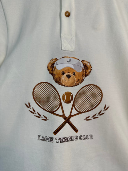 Polo Piquet Infantil Teddy Tennis Off - Dame