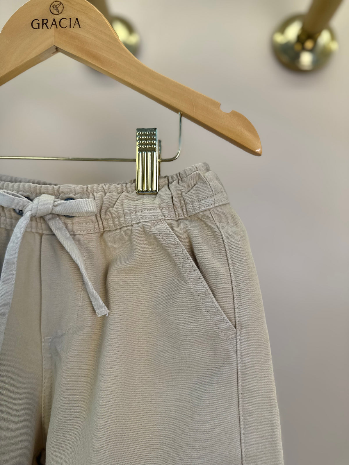 Shorts Infantil Sarja Areia - Reserva Mini