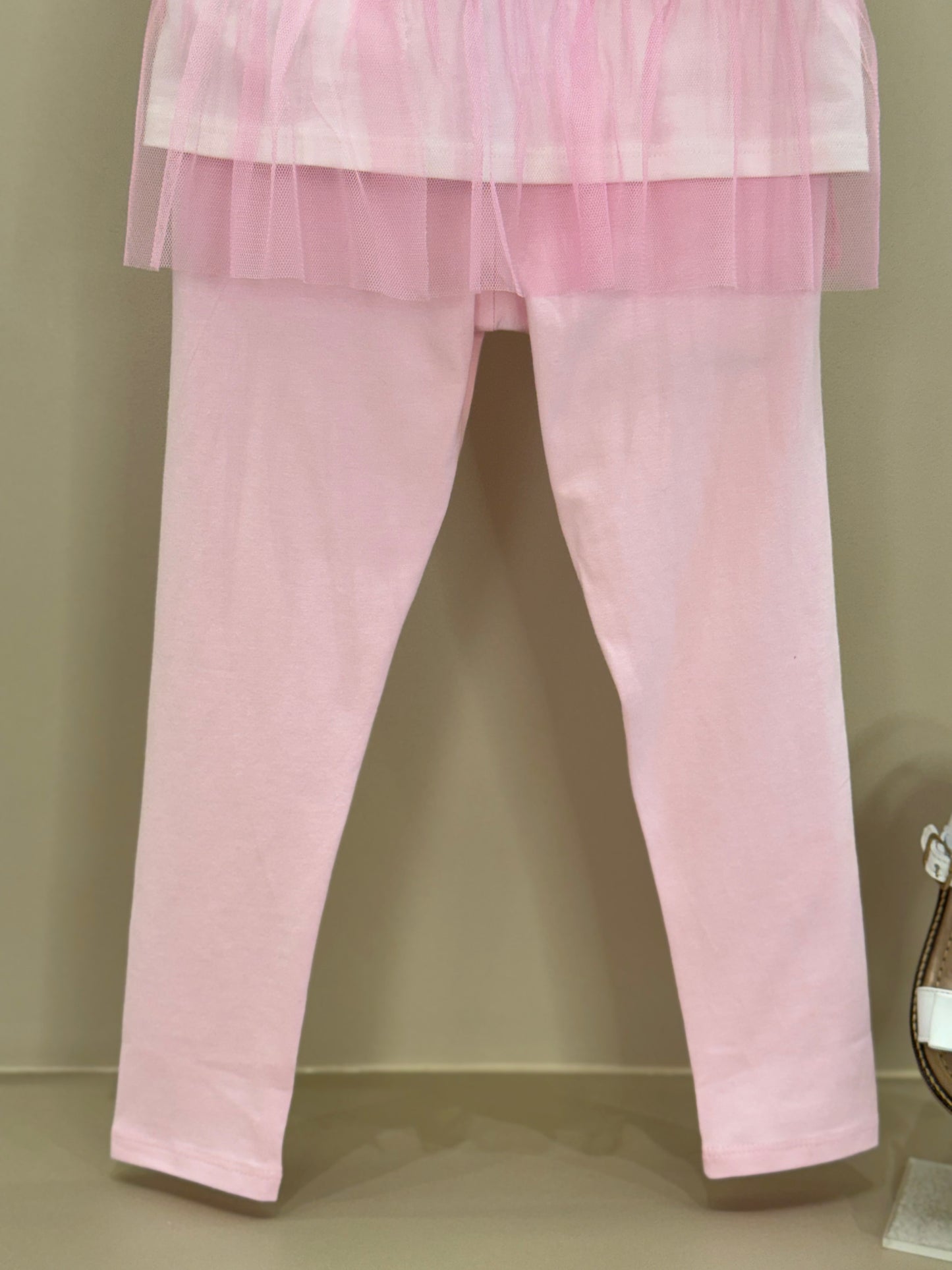 Conjunto Infantil Blusa Flor Tule e Legging - Mon Sucre