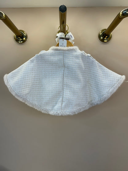 Conjunto Infantil Conceito Capa, Colete e Shorts Tweed Off White - Animê