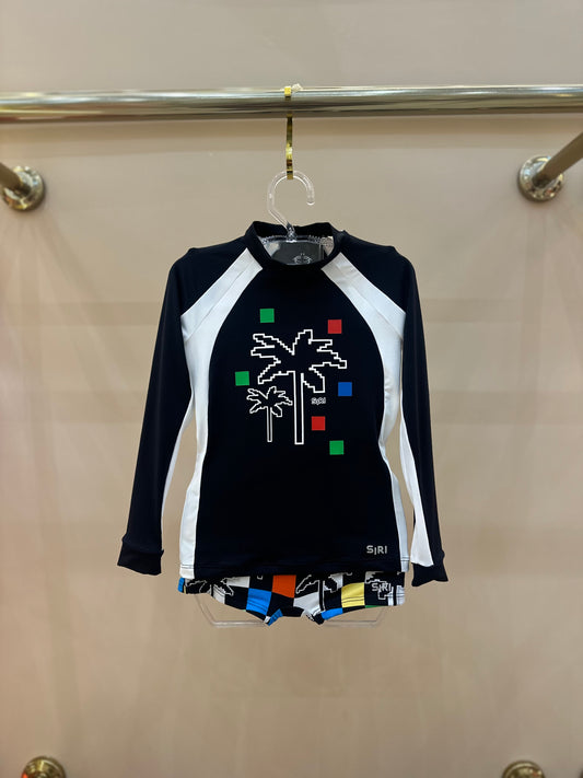 Conjunto Infantil ML Guilherme Silk Xadrez Color - Siri Kids