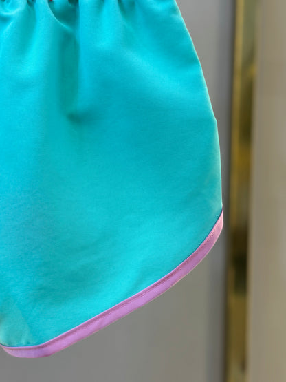 Shorts Infantil Letícia Verde Claro - Siri Kids