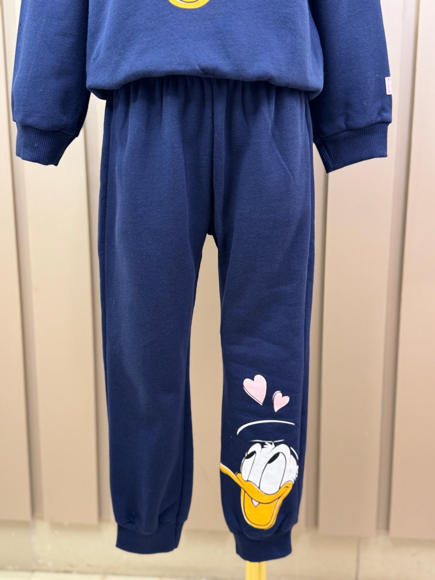 Conjunto Infantil Moletom Casaco Daisy e Calça Marinho - Momi