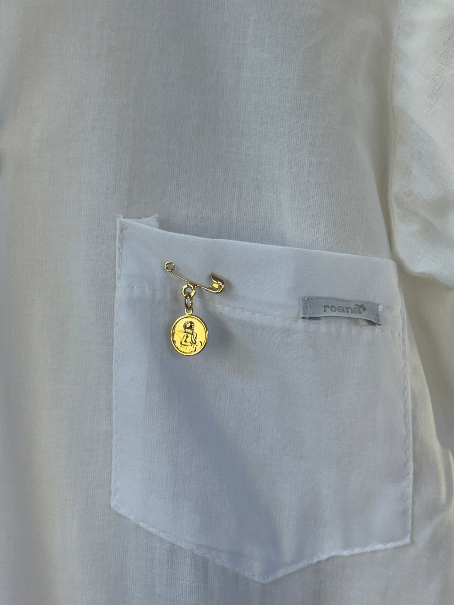 Conjunto Infantil Batizado Luxo Camisa e Bermuda Branco - Roana