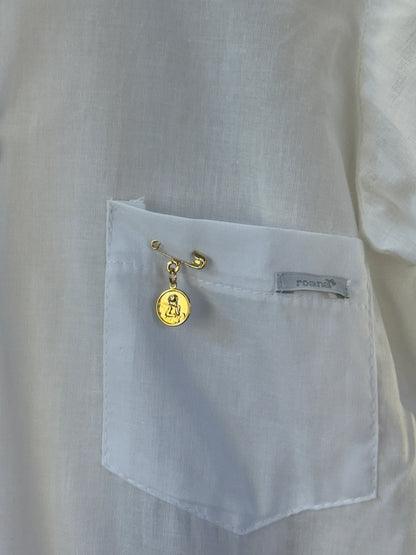 Conjunto Infantil Batizado Luxo Camisa e Bermuda Branco - Roana