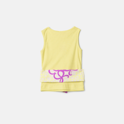 Conjunto Infantil Blusa Lenço ANM e Shorts Jeans Pingente - Animê