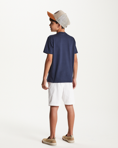 Camiseta Infantil Meia Malha Penteada Com Urso - Um Mais Um PRÉ-VENDA