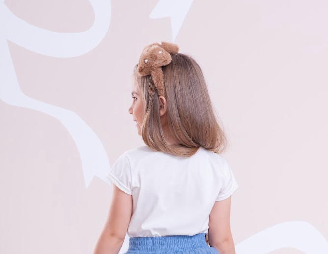 Conjunto Infantil Blusa Cotton Menina Love Off White e Saia-Shorts Bouclé Pérolas - Pituchinhus