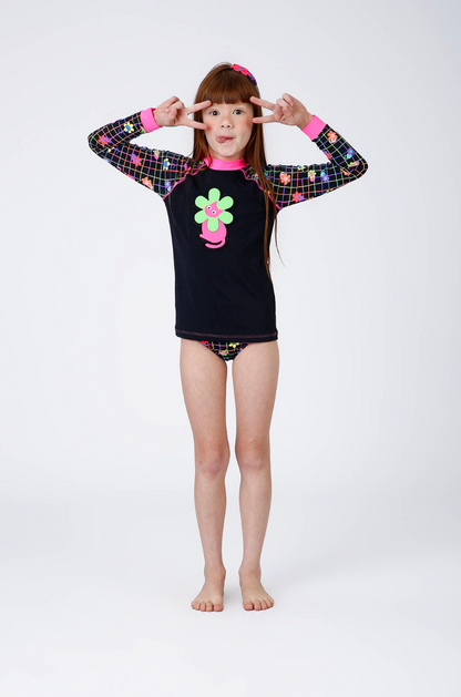 Biquíni Infantil Blusa ML Lorena Cats - Siri Kids