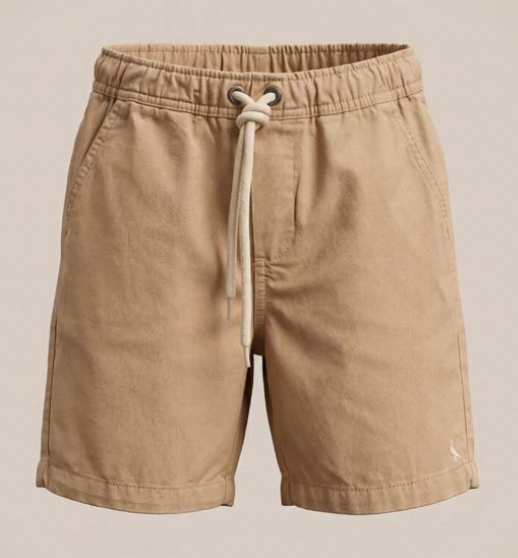 Shorts Infantil Sarja Areia - Reserva Mini