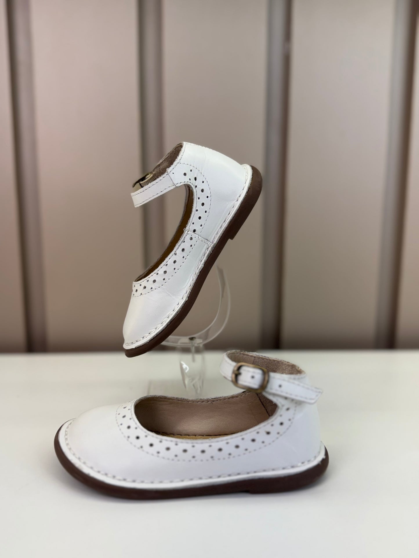 Sapato Infantil Patinete Branco - Petit Cheval