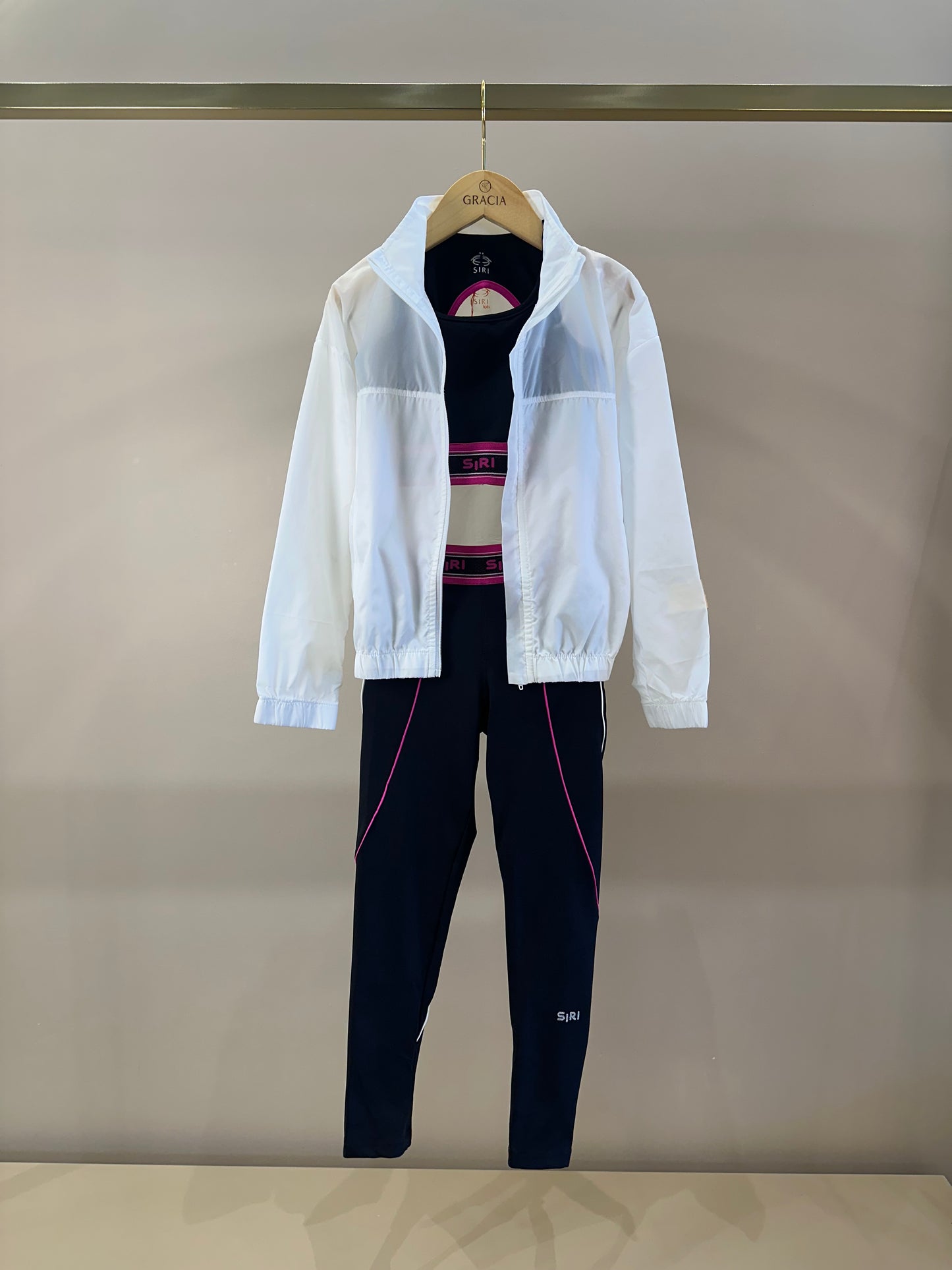 Conjunto Infantil Corta Vento Dani Tecnology e Legging Fuseau Lara Maxxi Diversão - Siri Sport
