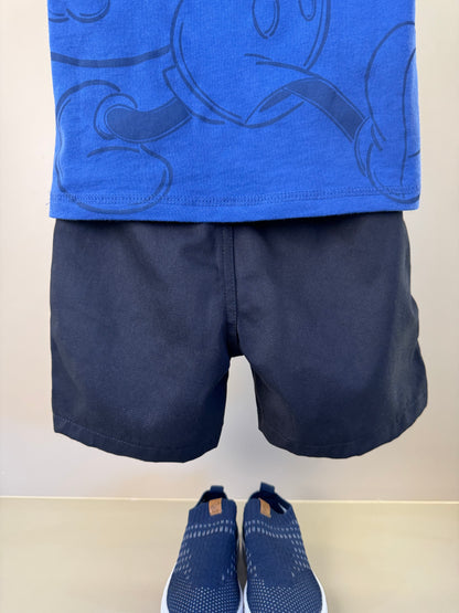 Conjunto Infantil T - Shirt Estampa Mickey Mouse e Bermuda Preta - Youccie