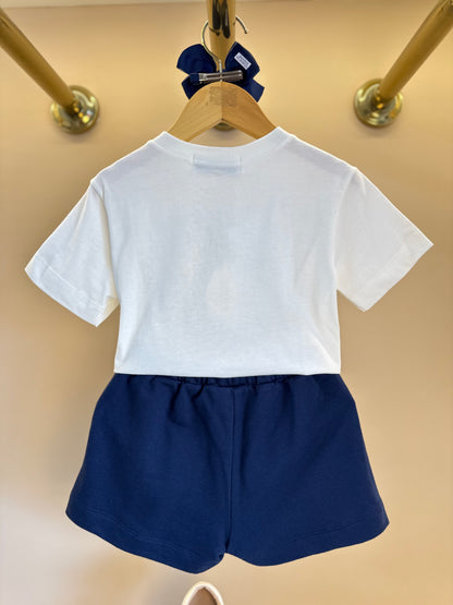 Conjunto Infantil Glow Ride e Shorts Marinho - Animê