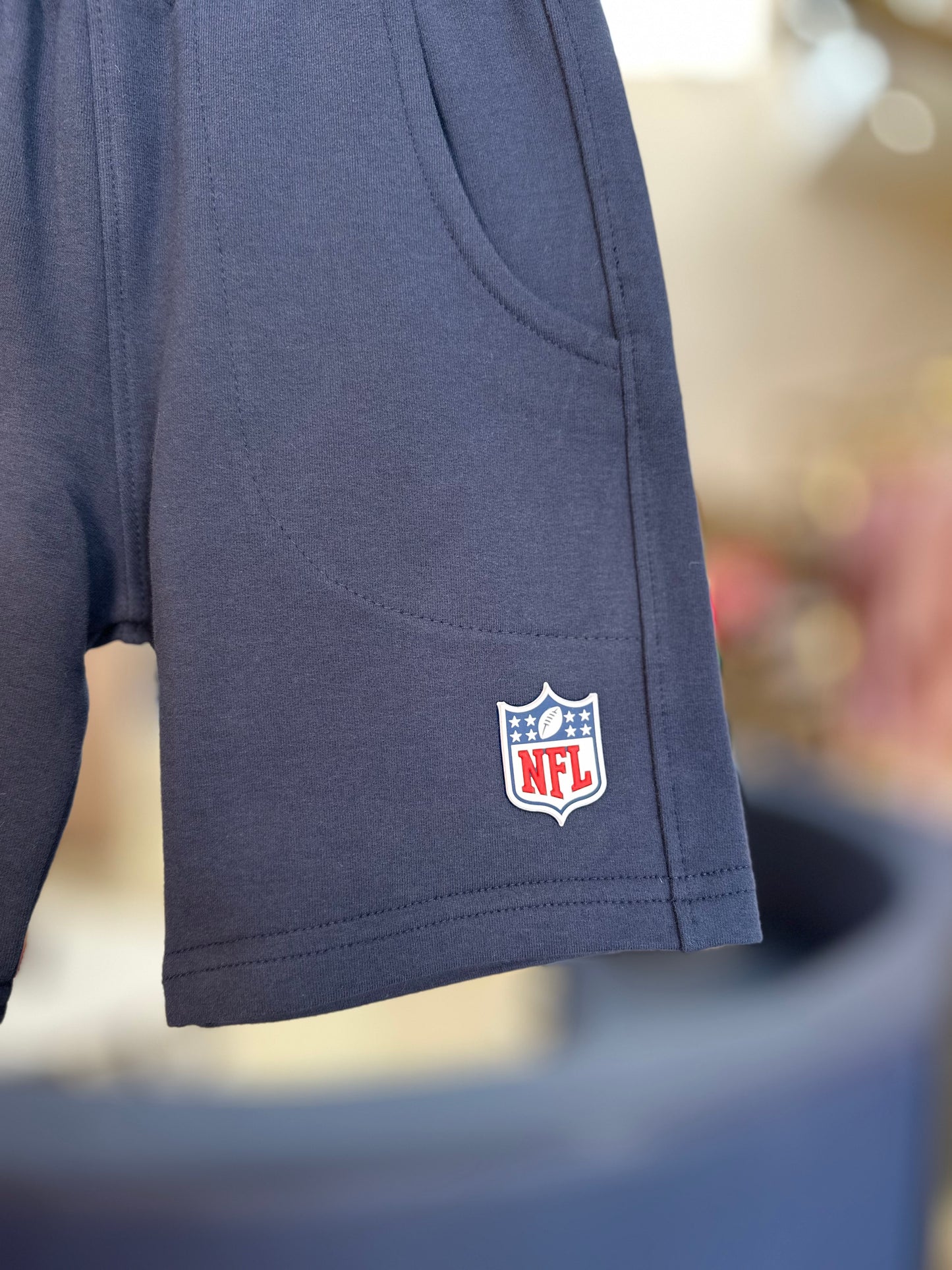 Bermuda Infantil Futebol NFL Patriots Marinho - Dame