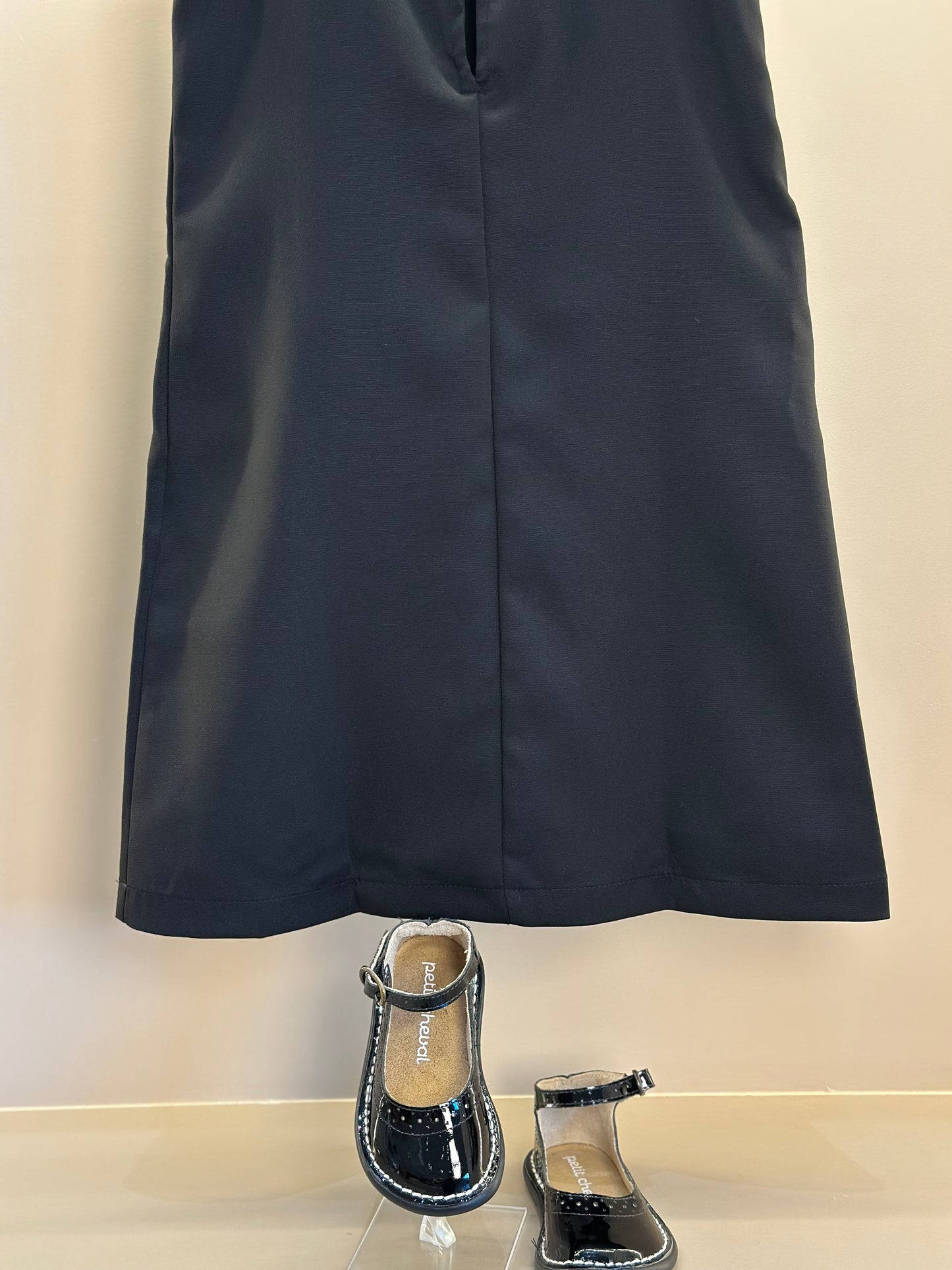 Vestido Infantil Alfaiataria Preto Lacinhos e Strass - Petit Cherie