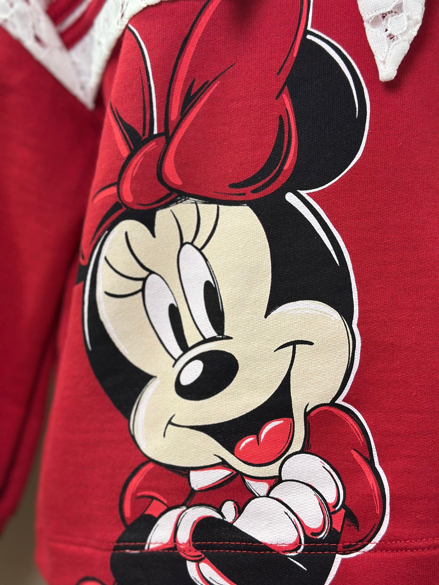 Conjunto Infantil Casaco e Calça Minnie Vermelho Berry - Animê