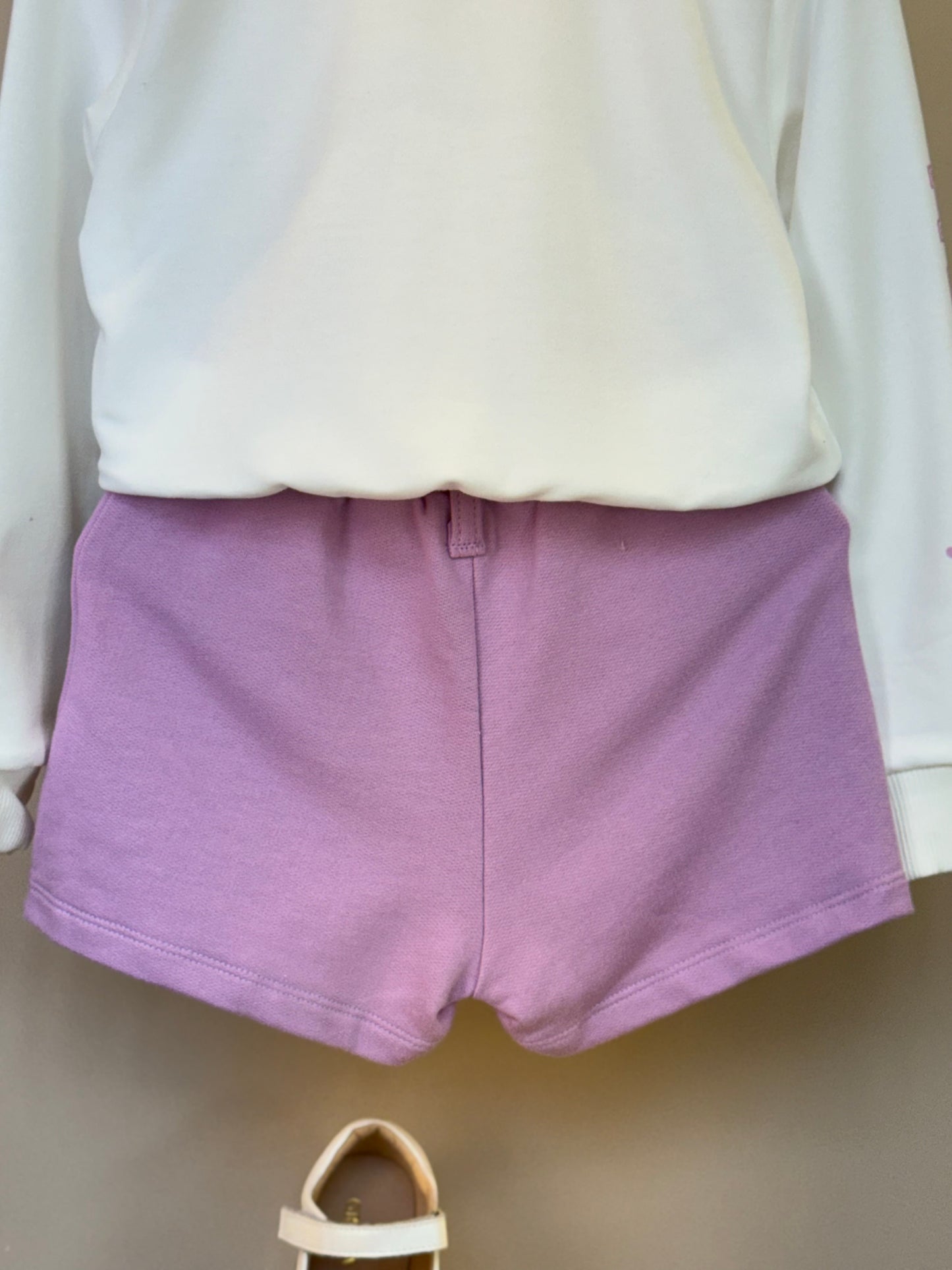Conjunto Infantil Blusa Body ML Bear Club e Shorts-saia Lilás - Infanti