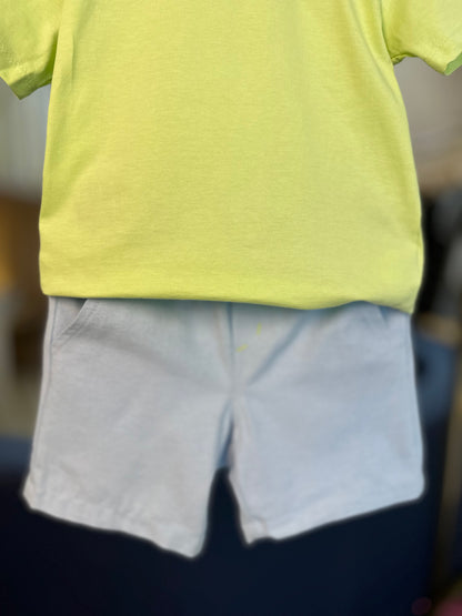 Conjunto Infantil Camiseta de Algodão e Bermuda de Sarja Ecológica - Beabá