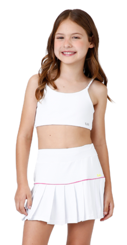 Conjunto Infantil Top Basic Six e Saia Fernanda Dry Badminton - Siri Sport