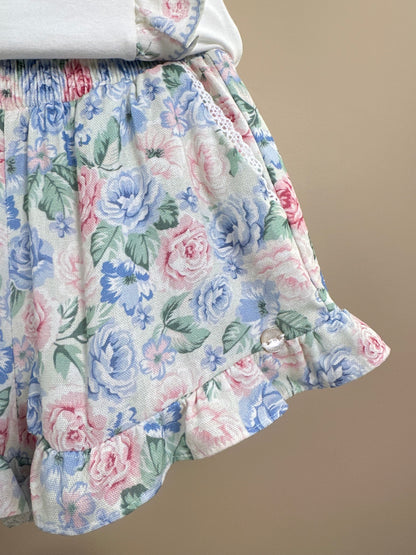 Conjunto Infantil Blusa Ursinha Babadinhos e Shorts Estampa Florais - Petit Cherie