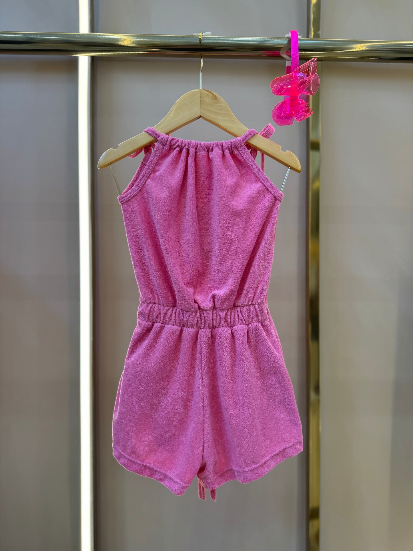 Macaquinho Infantil Tais Rosa  Claro - Siri Kids