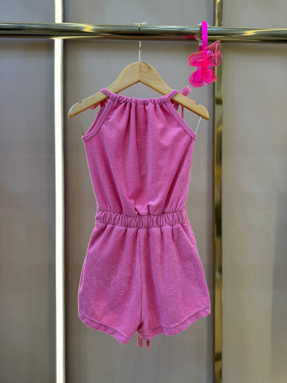 Macaquinho Infantil Tais Rosa  Claro - Siri Kids