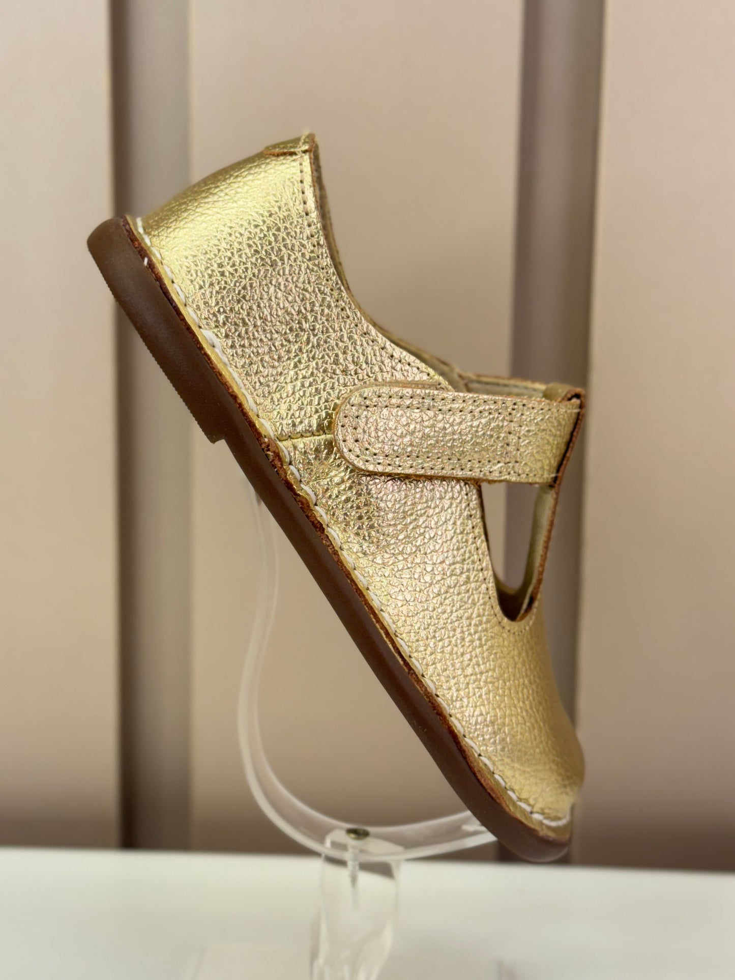 Sapato Infantil Couro Colegial Dore - Petit Cheval