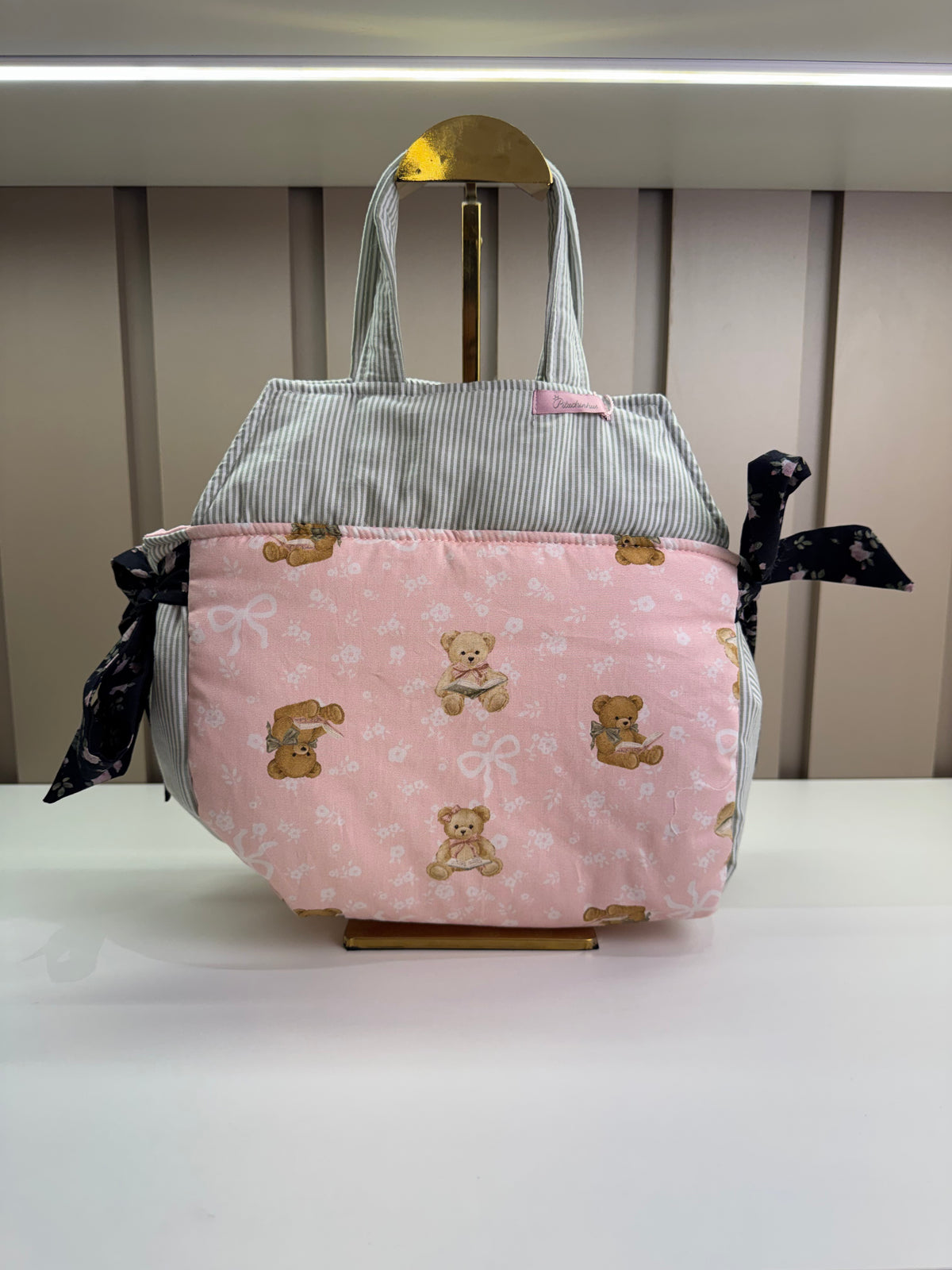 Bolsa Infantil Casinha Ursinhas Puffer - Pituchinhus