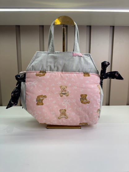Bolsa Infantil Casinha Ursinhas Puffer - Pituchinhus