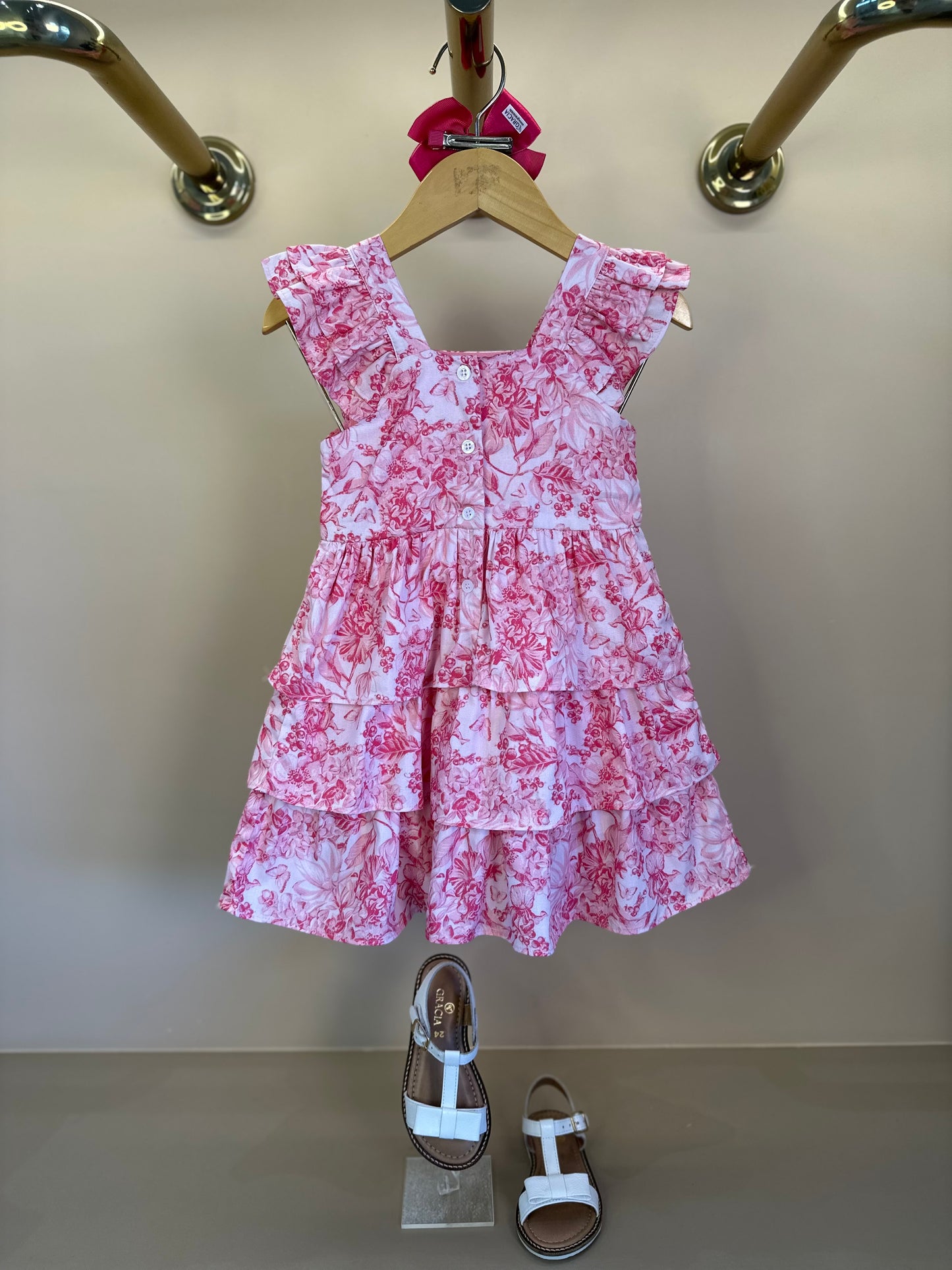 Vestido Bebê Algodão Rodado Toile Du Jouy - Um Mais Um