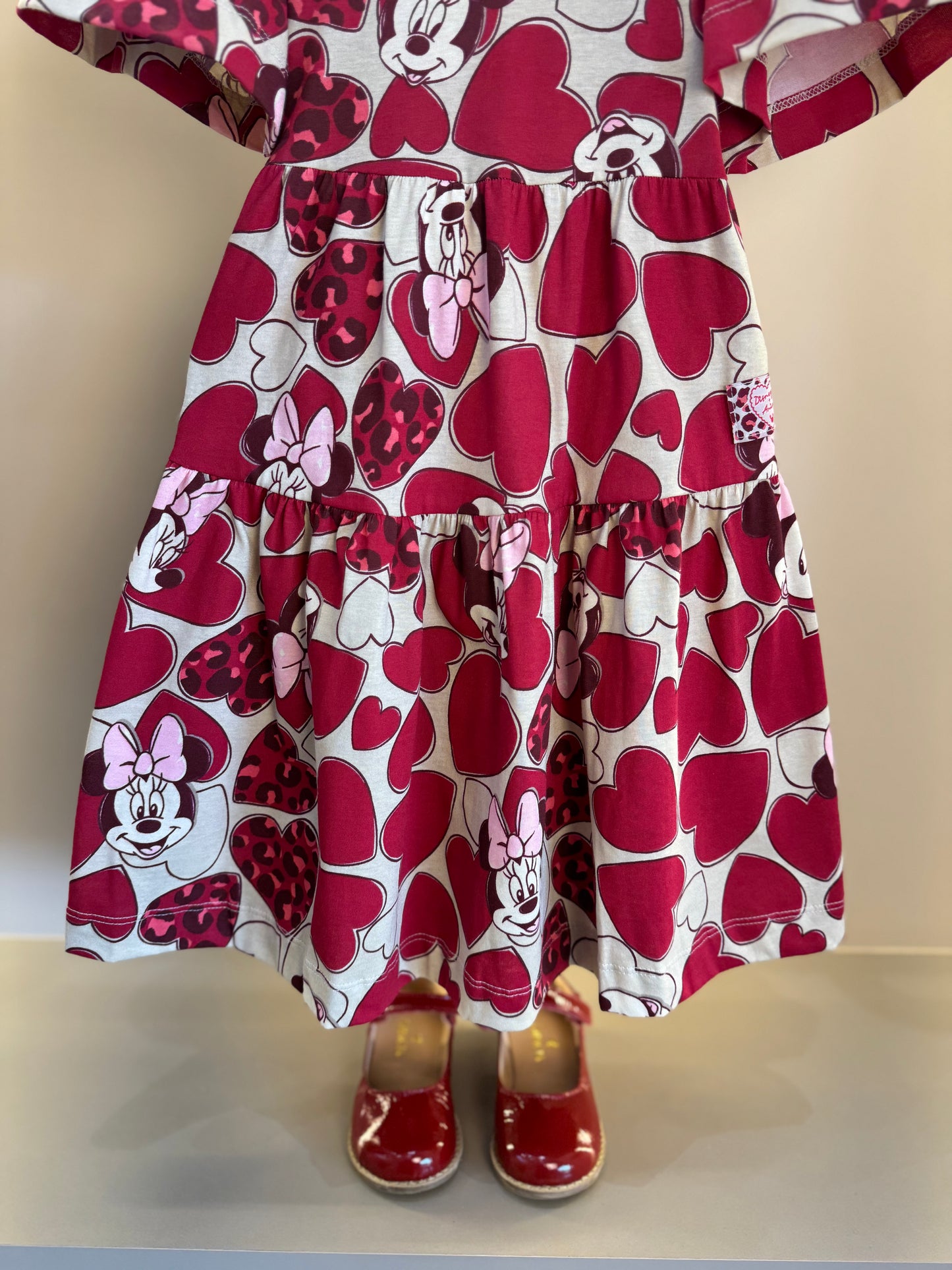 Vestido Infantil Minnie Mouse Hearts - Animê Petite