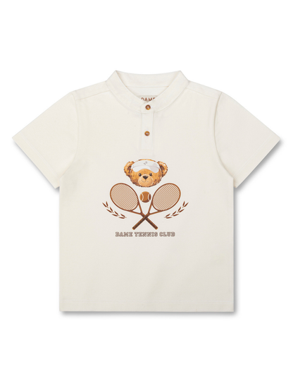 Polo Piquet Infantil Teddy Tennis Off - Dame