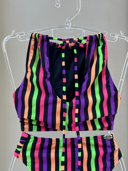 Biquíni Teen Cropped Bia Stripes - Siri Kids