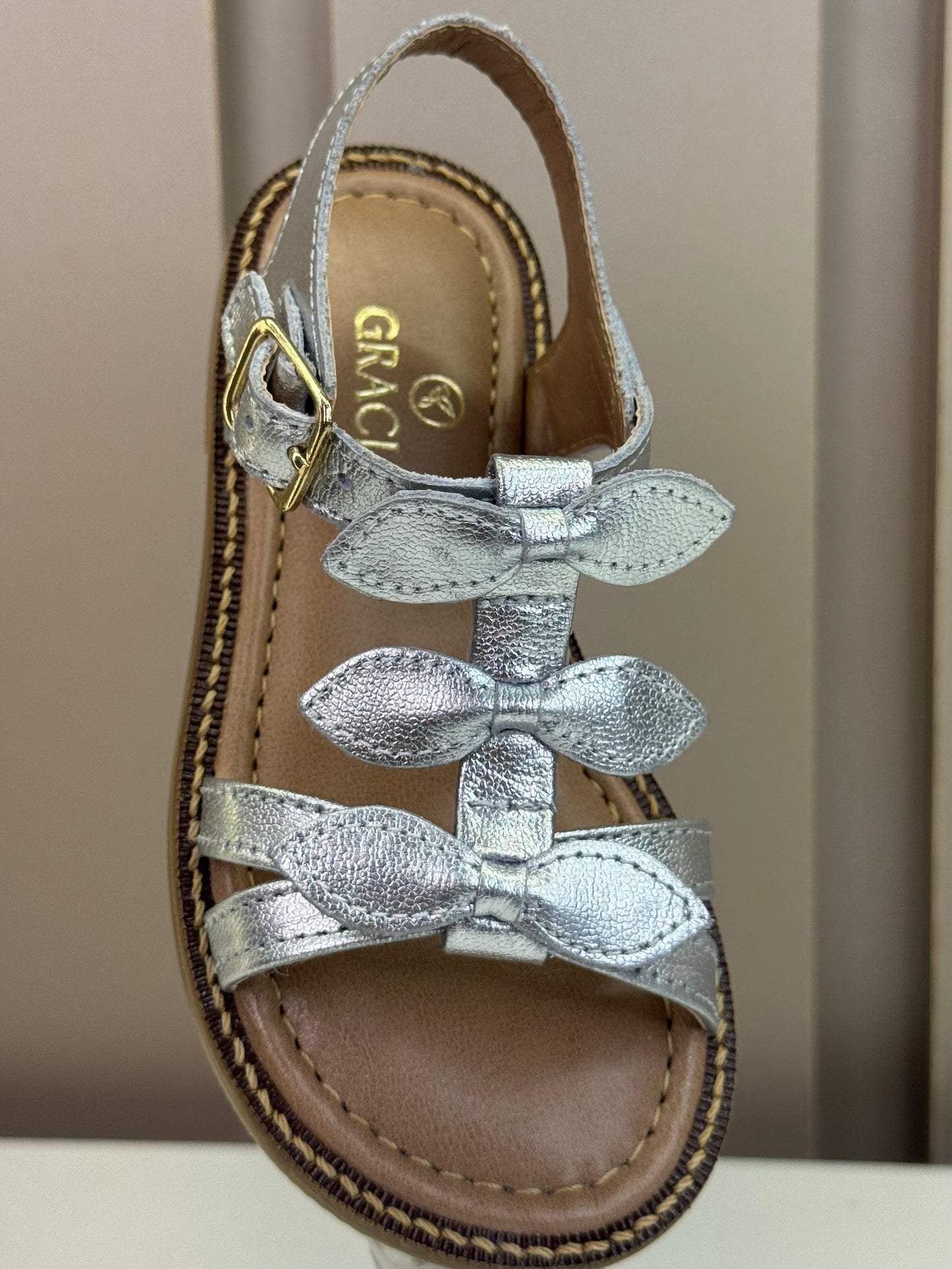 Sandália Infantil Maya Prata - Gracia