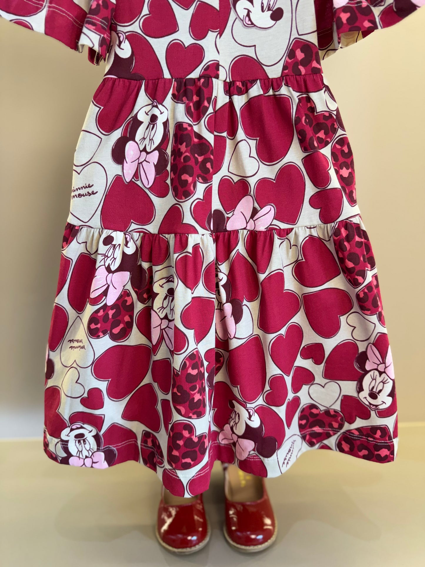 Vestido Infantil Minnie Mouse Hearts - Animê Petite