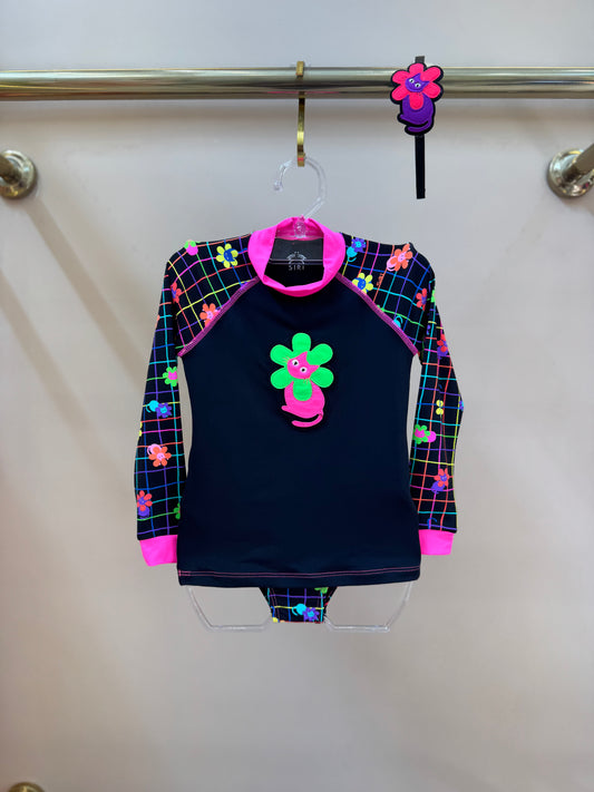 Biquíni Infantil Blusa ML Lorena Cats - Siri Kids
