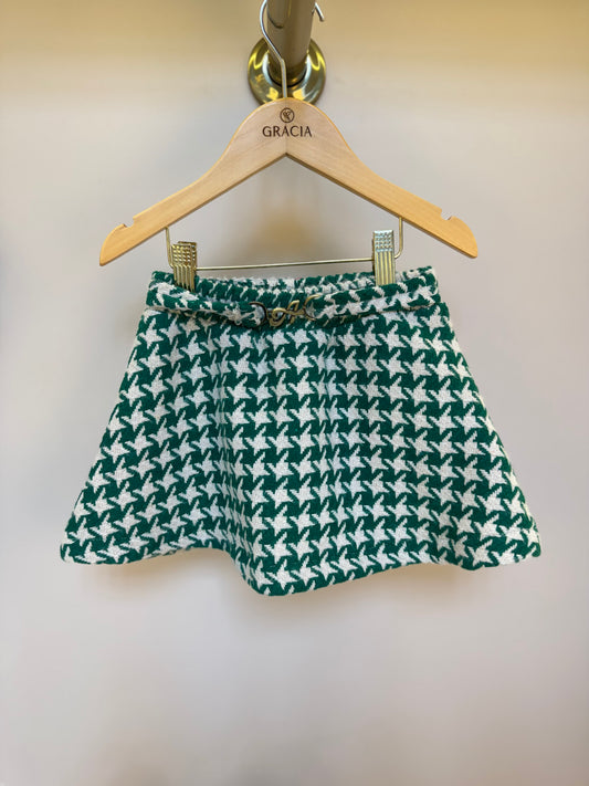 Saia Infantil de Tweed Xadrez - Animê