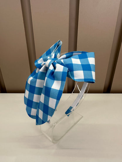 Arquinho Infantil Laço Vichy Limão - Siri Kids
