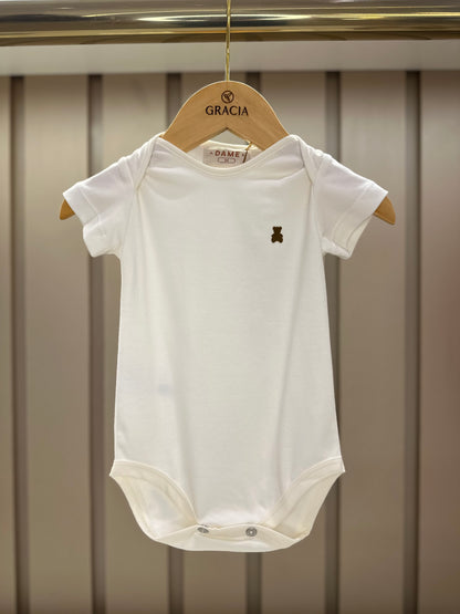 Body Bebê Algodão Pima Off White - Dame