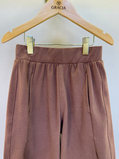 Bermuda Infantil Moletom Bolso Embutido Chocolate - Dame