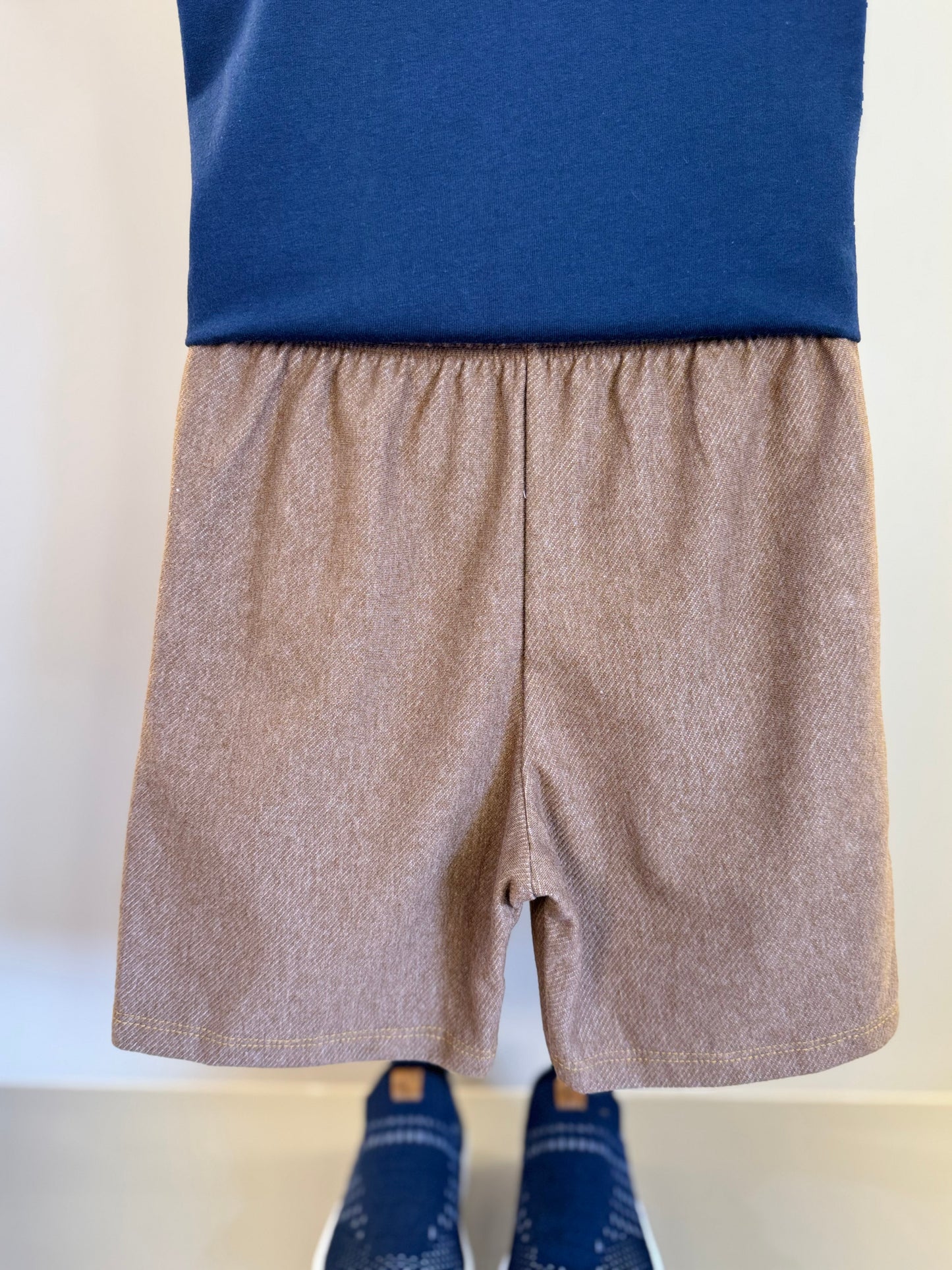 Conjunto Infantil Camiseta Algodão Ursinho e Bermuda Cotton Jeans - Little Johnny
