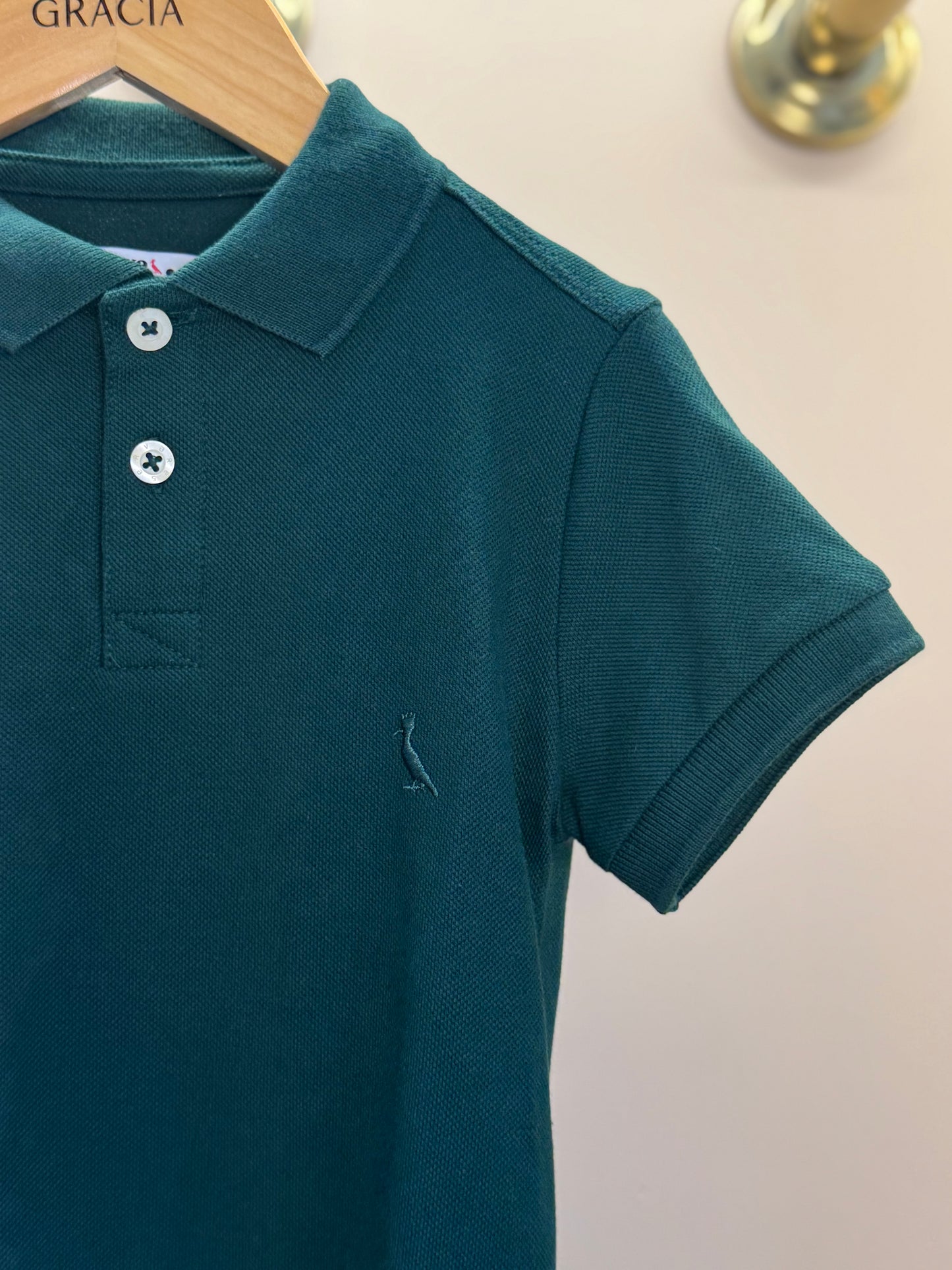Polo Infantil Piquet Básica Verde - Reserva Mini