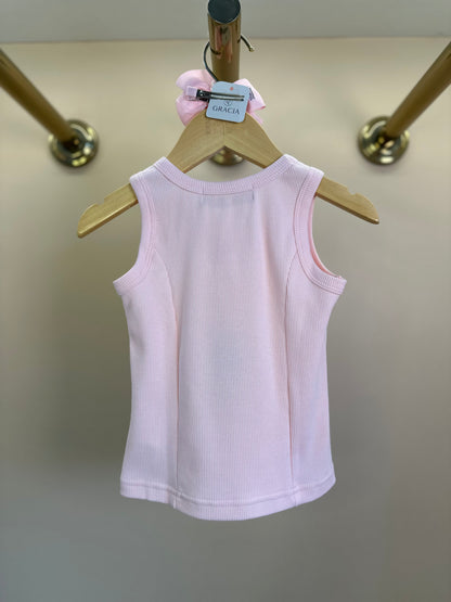 Regata Infantil Pérolas & Cristais Rosa Gelado - Pituchinhus