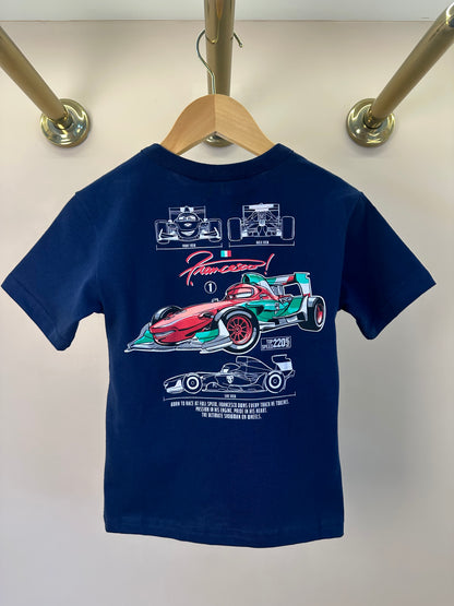 T-Shirt Infantil Francesco Estampa Racing Car - Youccie